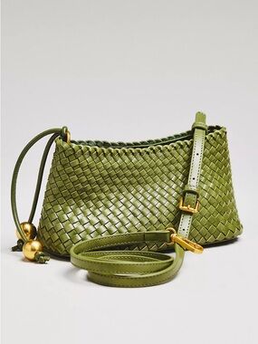 NWT By Anthropologie Woven Mini
Sling Crossbody Bag